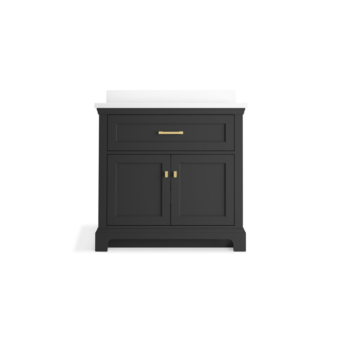 Kohler Charlemont 36 In. Bathroom Vanity Cabinet With Sink And Quartz ...